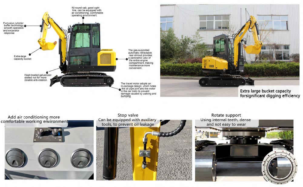 Excavatrice de 2,5 tonnes Excavatrice de 2,5 tonnes