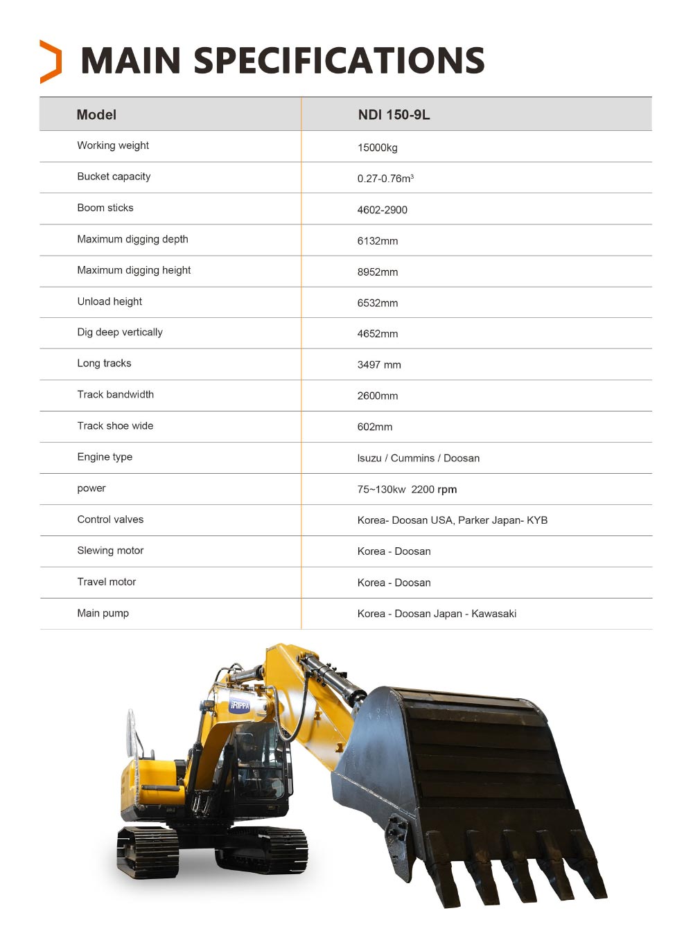15 Ton Excavator 15 Ton Excavator