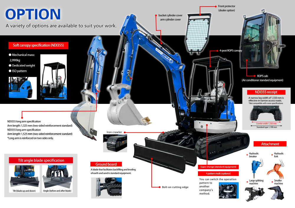 Excavatrice de 2,5 tonnes