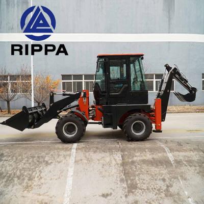 backhoe loader and excavator