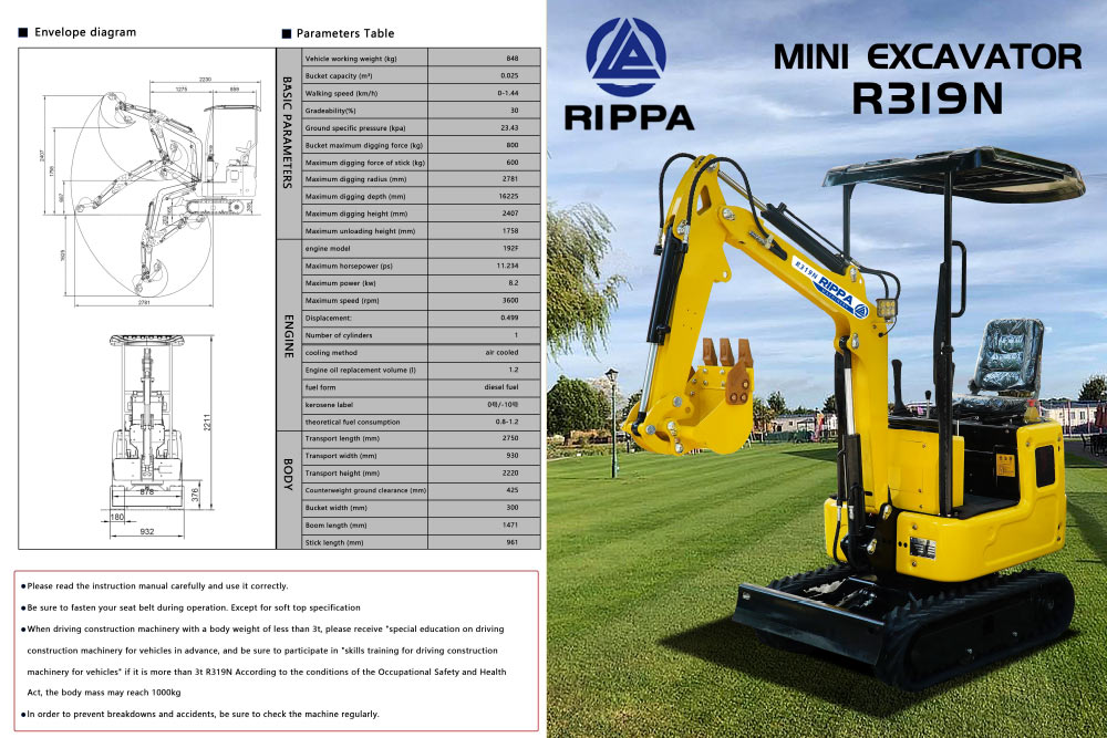 1Ton Най-продаван мини багер