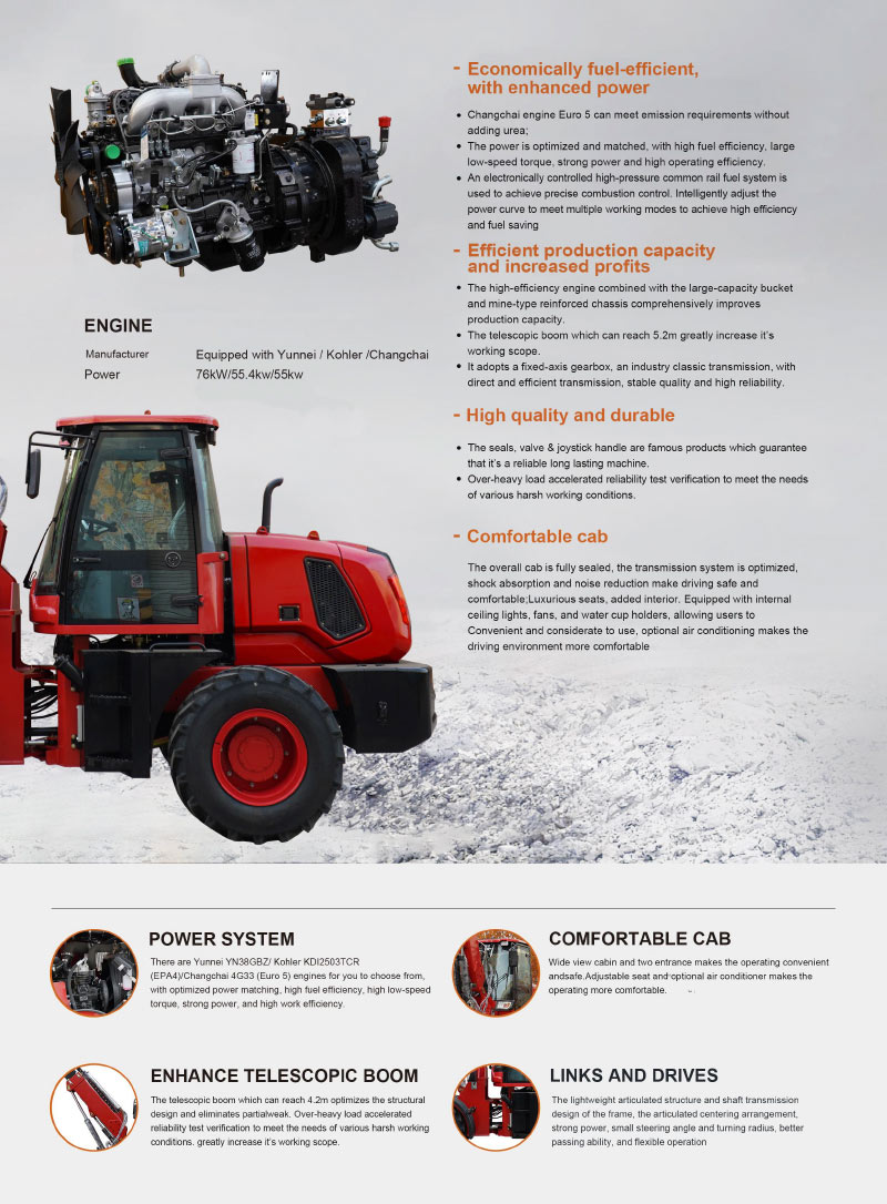 china telescopic loader