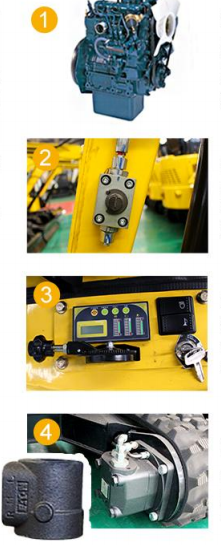 dettaglio del miniescavatore dettaglio del miniescavatore