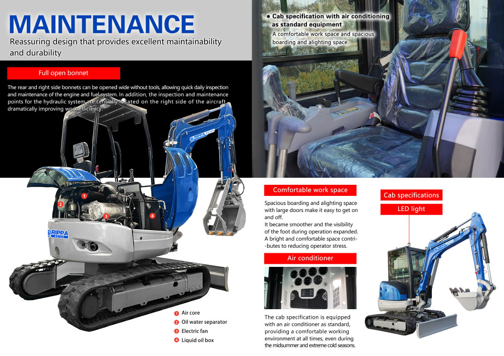 Excavatrice de 2,5 tonnes