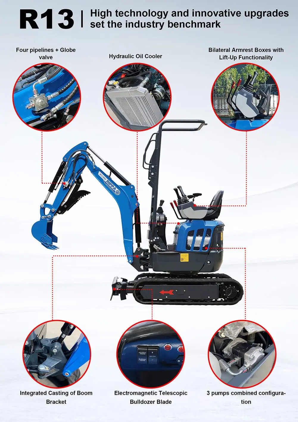 R13-3 Pro Mini Excavator